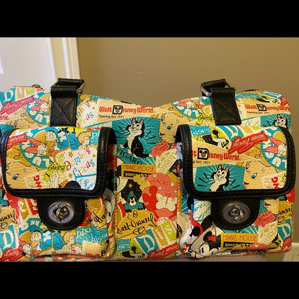 Disney Parks Mickey and Friends Barrel purse.
